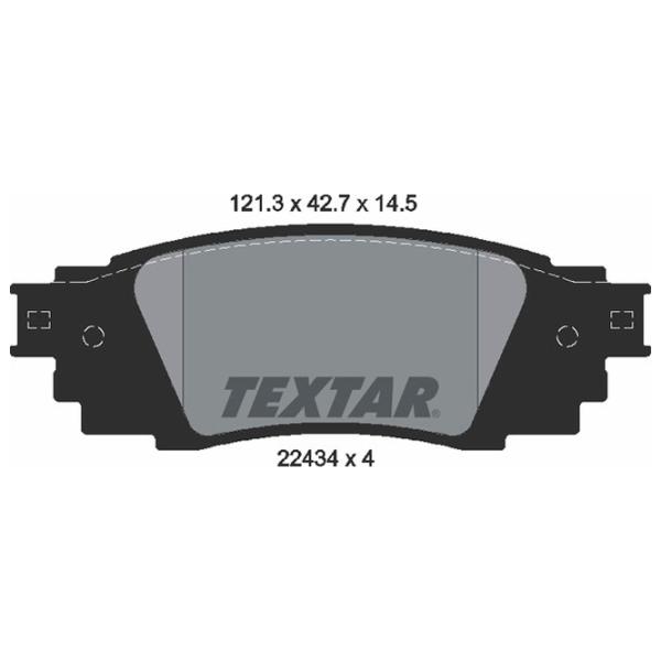 Plăcuțe de frână Textar 2243401 spate/ disk photo 2 Plăcuțe de frână Textar 2243401 spate/ disk photo 2