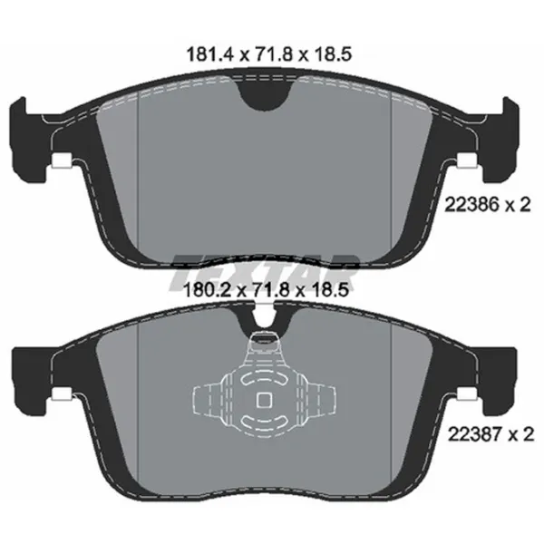 Plăcuțe de frână Textar 2238601 față/ disk photo 2 Plăcuțe de frână Textar 2238601 față/ disk photo 2