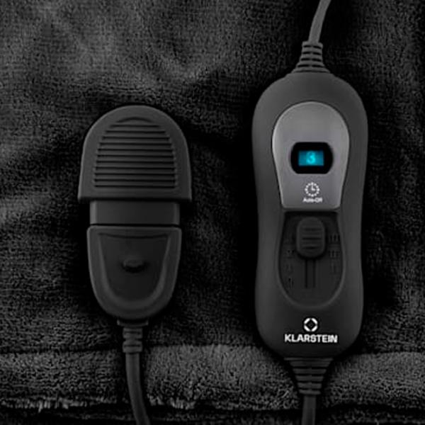 Pătură electrică Klarstein Dr. Watson XL 120 W/ Pluș/ Black photo 3