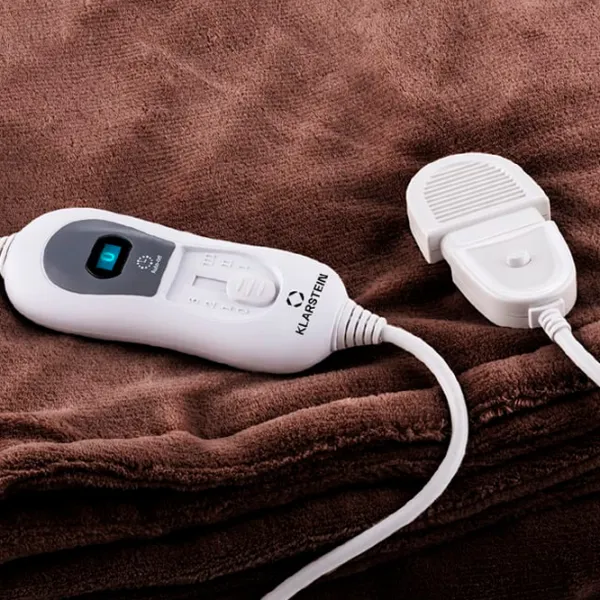 Pătură electrică Klarstein Dr. Watson XL 120 W/ Pluș/ Brown photo 2