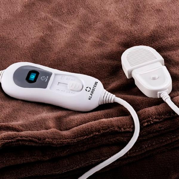 Pătură electrică Klarstein Dr. Watson XL 120 W/ Pluș/ Brown photo 2