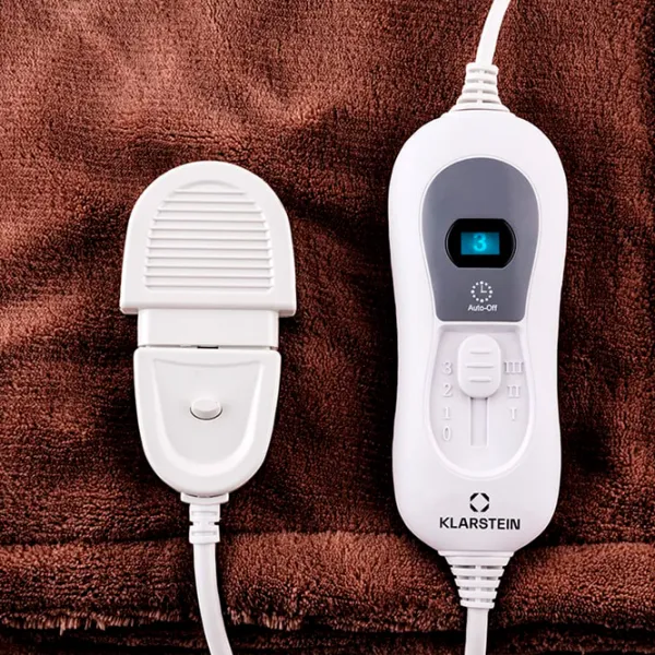 Pătură electrică Klarstein Dr. Watson XL 120 W/ Pluș/ Brown photo 3