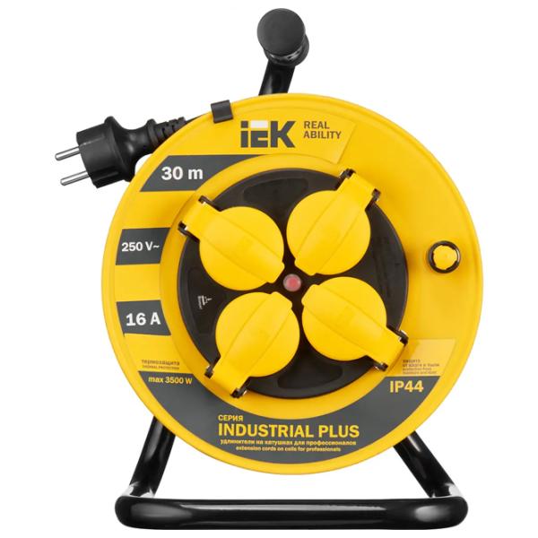 Prelungitor pe tambur IEK WKP15-16-04-30-44 30 m Yellow photo 2