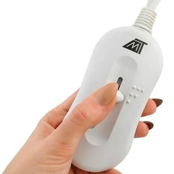 Pătură electrică Malatec 4596 60 W/ Poliester/ White photo 2