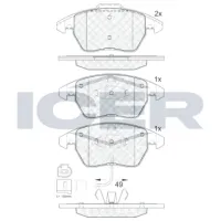 Plăcuțe de frână Icer 181567 față/ disk photo 2