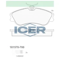 Plăcuțe de frână Icer 181570-700 față/ disk photo 2