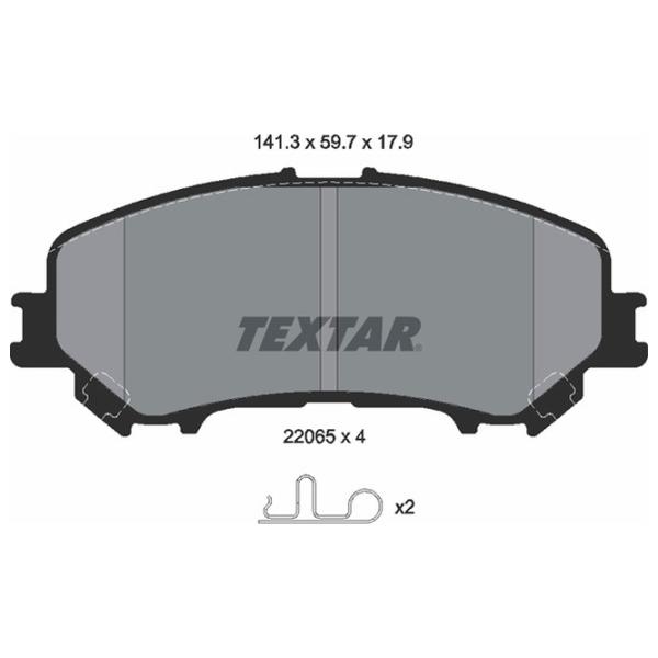 Plăcuțe de frână Textar 2206501 față/ disk photo 2 Plăcuțe de frână Textar 2206501 față/ disk photo 2