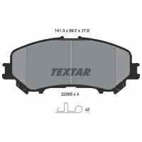 Plăcuțe de frână Textar 2206501 față/ disk photo 2