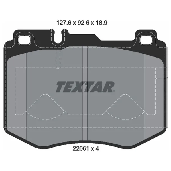 Plăcuțe de frână Textar 2206101 față/ disk photo 2 Plăcuțe de frână Textar 2206101 față/ disk photo 2