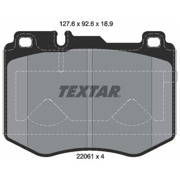 Plăcuțe de frână Textar 2206101 față/ disk photo 2 Plăcuțe de frână Textar 2206101 față/ disk photo 2