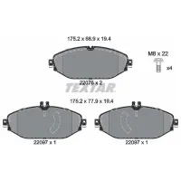 Тормозные колодки Textar 2207601 передние/ дисковые photo 2