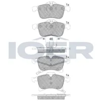 Plăcuțe de frână Icer 181592 față/ disk photo 2