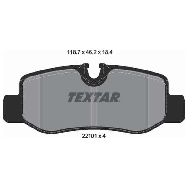 Тормозные колодки Textar 2210101 задние/ дисковые photo 2 Тормозные колодки Textar 2210101 задние/ дисковые photo 2