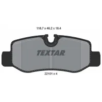 Plăcuțe de frână Textar 2210101 spate/ disk photo 2