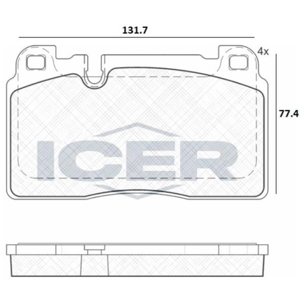 Тормозные колодки Icer 182112 передние/ дисковые photo 3 Тормозные колодки Icer 182112 передние/ дисковые photo 3