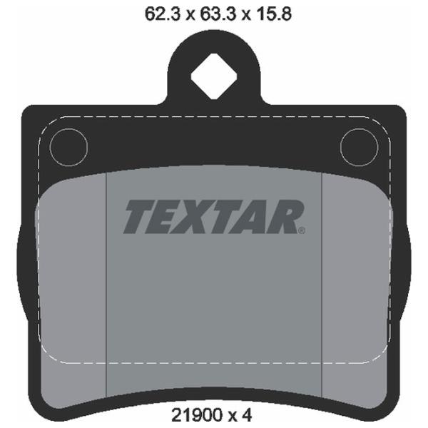 Plăcuțe de frână Textar 2190003 spate/ disk photo 2 Plăcuțe de frână Textar 2190003 spate/ disk photo 2