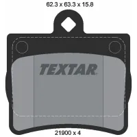 Plăcuțe de frână Textar 2190003 spate/ disk photo 2