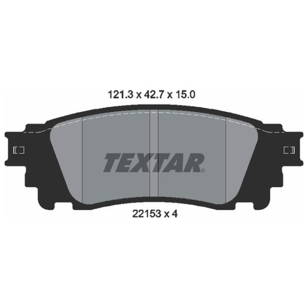 Тормозные колодки Textar 2215301 задние/ дисковые photo 2 Тормозные колодки Textar 2215301 задние/ дисковые photo 2