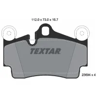 Тормозные колодки Textar 2369402 задние/ дисковые photo 2