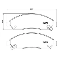 Plăcuțe de frână Brembo P 34 005 față/ disk photo 2