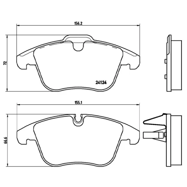 Тормозные колодки Brembo P 36 022 передние/ дисковые photo 2