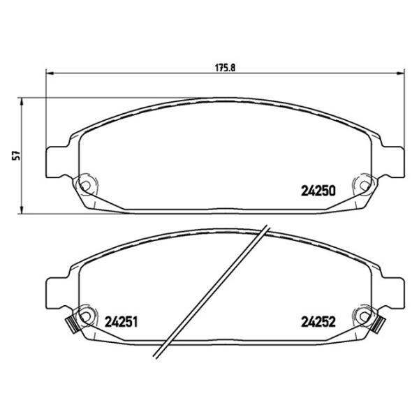 Plăcuțe de frână Brembo P 37 010 față/ disk photo 2 Plăcuțe de frână Brembo P 37 010 față/ disk photo 2