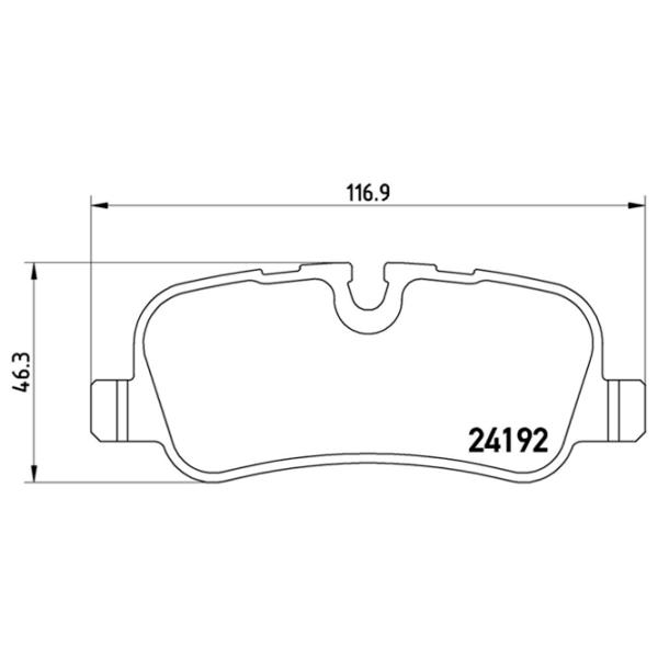 Тормозные колодки Brembo P 44 013 задние/ дисковые photo 2
