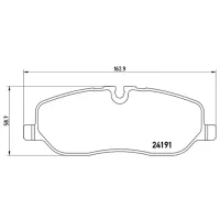 Plăcuțe de frână Brembo P 44 014 față/ disk photo 2