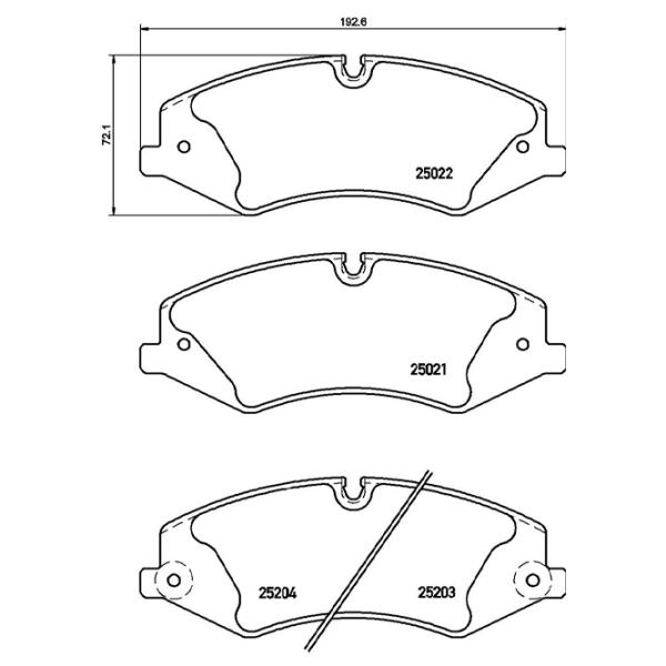 Plăcuțe de frână Brembo P 44 022 față/ disk photo 2