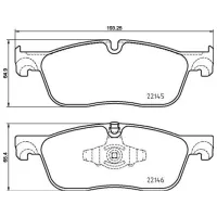 Plăcuțe de frână Brembo P 44 026 față/ disk photo 2