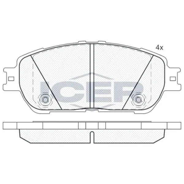 Тормозные колодки Icer 181690 передние/ дисковые photo 2 Тормозные колодки Icer 181690 передние/ дисковые photo 2