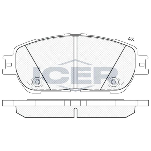 Тормозные колодки Icer 181690 передние/ дисковые photo 2 Тормозные колодки Icer 181690 передние/ дисковые photo 2