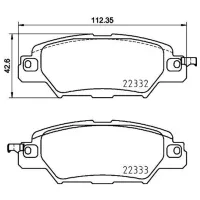 Plăcuțe de frână Brembo P 49 053 spate/ disk photo 2