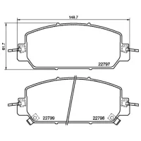 Plăcuțe de frână Brembo P 28 098 față/ disk photo 2