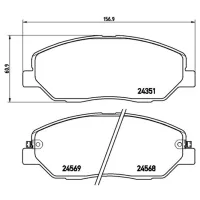 Plăcuțe de frână Brembo P 30 036 față/ disk photo 2