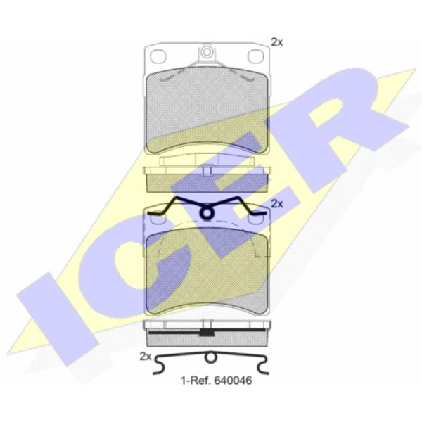 Plăcuțe de frână Icer 141168 față/ disk photo 2 Plăcuțe de frână Icer 141168 față/ disk photo 2