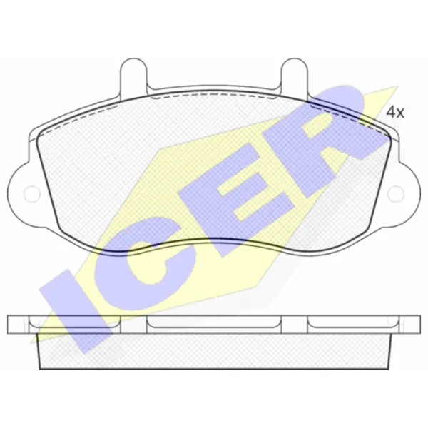 Тормозные колодки Icer 141219 передние/ дисковые photo 2