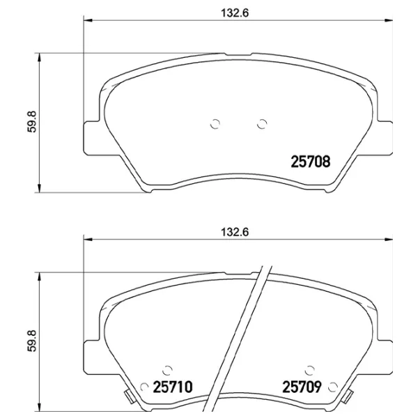 Тормозные колодки Brembo P 30 073 передние/ дисковые photo 2 Тормозные колодки Brembo P 30 073 передние/ дисковые photo 2