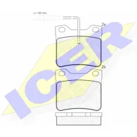 Plăcuțe de frână Icer 141241 spate/ disk photo 2