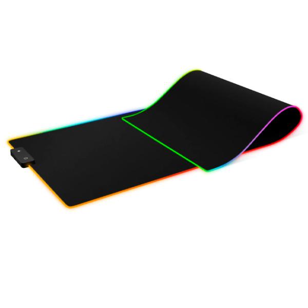 Коврик для мышки Huzaro 1.0 XL RGB Разноцветный Черный photo 3