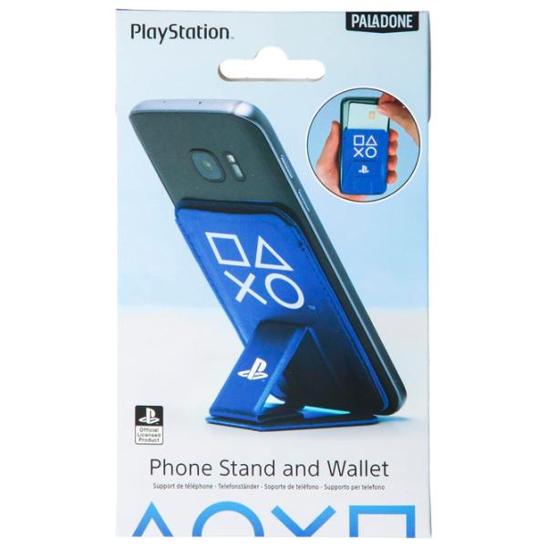 Чехол-бумажник Paladone Playstation Card Holder And Phone Stand Paladone/ Standing Cover/ Полиэстер/ Белый Синий photo 3