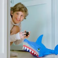 Радиоуправляемая игрушка Mega Chomp Shark 18493S 4+/ Белый Синий photo 3