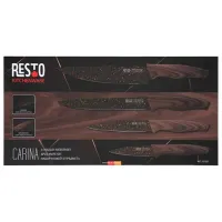Набор ножей Resto 95501 Нержавеющая сталь/ Черный photo 3