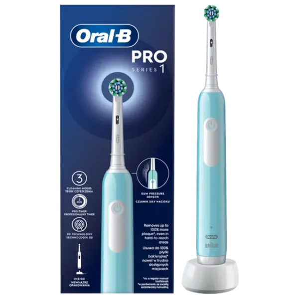 Periuță de dinți electrică Braun PRO Series 1 Cross Action 3D/ Blue photo 4