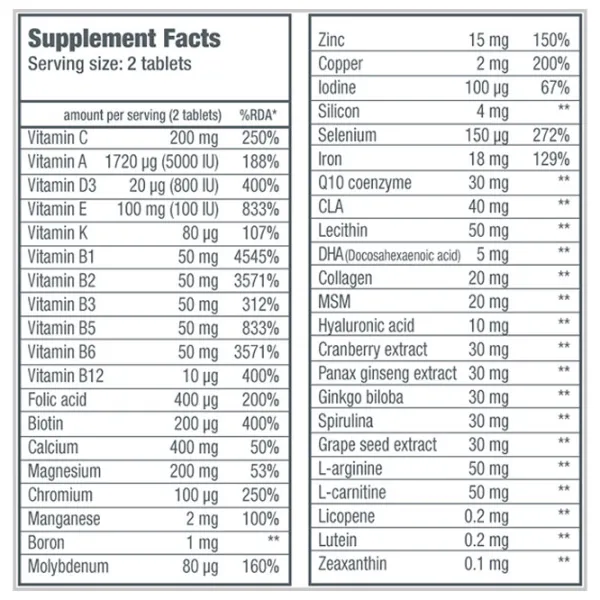 Vitamine BioTechUSA Active Women (5999076215713 ) 60 capsule photo 2 Vitamine BioTechUSA Active Women (5999076215713 ) 60 capsule photo 2