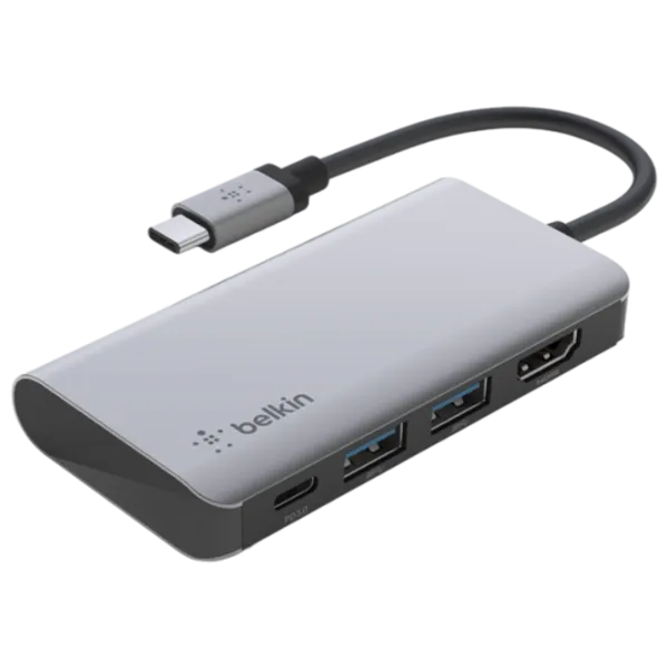 Adaptor Hub Belkin AVC006BTSGY USB Type-C/ Silver photo 2