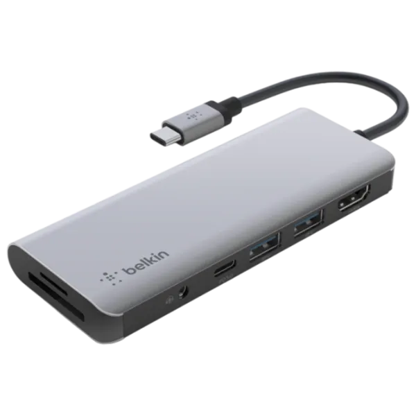 Adaptor Hub Belkin AVC009BTSGY USB Type-C/ Silver photo 2