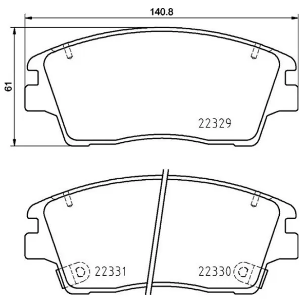 Тормозные колодки Brembo P 30 096 передние/ дисковые photo 2 Тормозные колодки Brembo P 30 096 передние/ дисковые photo 2