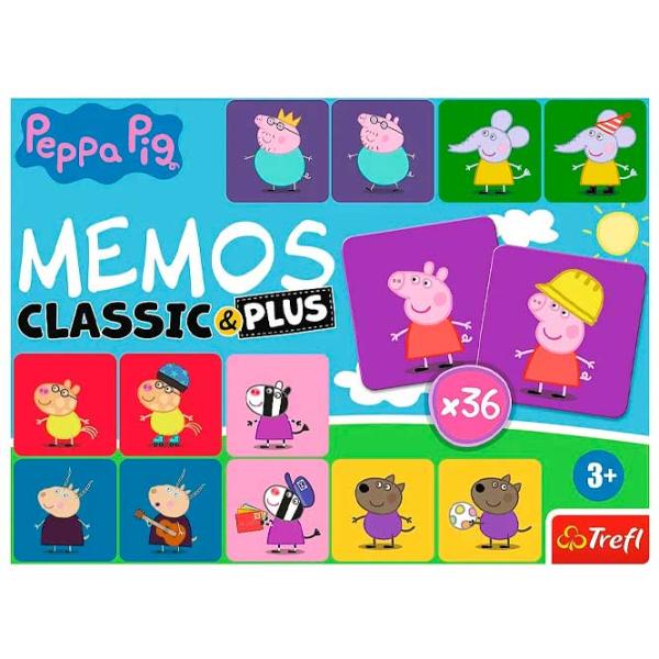 Joc de masă Trefl Memos Classic & Plus Peppa Pig 3+/ Dezvoltare photo 2