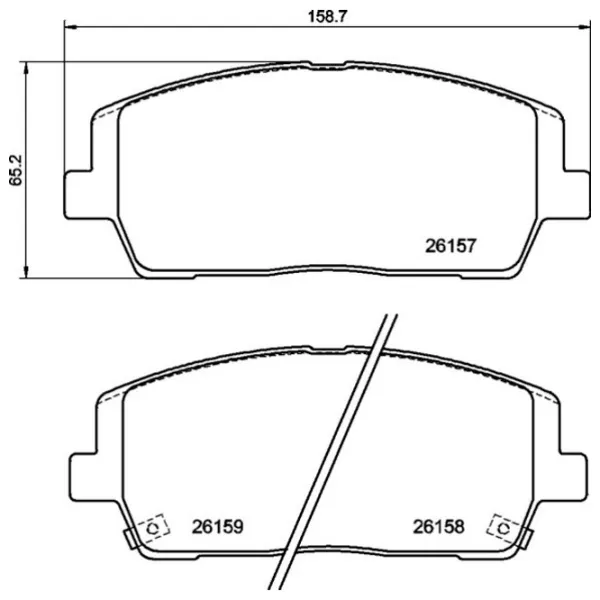 Plăcuțe de frână Brembo P 30 116 față/ disk photo 2 Plăcuțe de frână Brembo P 30 116 față/ disk photo 2